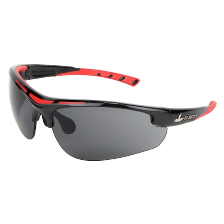 Mcr Safety Dominator (DM2), Safety Glasses, MAX3 Hard Coat, Polycarbonate Lens, Black Frame, Half Frame, 12 PK DM1222P